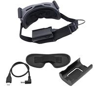 2 cables de alimentación y soporte de batería para gafas DJI Avata 2, soporte de clip de batería con cable de carga de 30 cm y cubierta protectora de lente para DJI Avata Combo Goggles 2