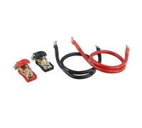 2 cables de batería con conectores M8 para 12 V para uso en coche y barco, 50 cm de longitud para mayor comodidad