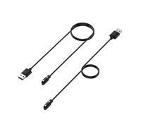2 cables de carga magnéticos USB, longitud del cable de 1 m, 4 mm de distancia de 2 pines de carga, accesorio para reloj inteligente, cargador compatible con LW11, GTX, SW022, Haylou Solar LS05,