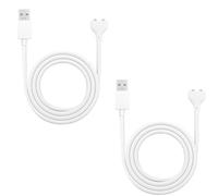 2 cables de carga USB magnéticos de 7 mm, cables de carga USB-DC universales para Satisfyer Pro2, cables de carga de repuesto para relojes conectados, cepillos de dientes eléctricos, blancos, 80 cm