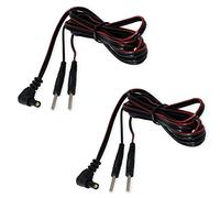 2 Cables de conexión 2mm axion | para electrodos TENS y EMS | Compatibles con electrodos con conexión clavija, banana o jack | Electroestimulación efectiva