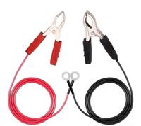 2 cables de conexión a tierra con pinzas de cocodrilo, 91 cm, cable de conexión para alambre de valla