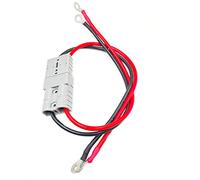 2 cables de enchufe de carga para carretilla elevadora eléctrica con junta tórica, conector rápido de 50 A, 600 V, línea de conector de un solo cabezal, línea de carga de batería