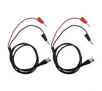 2 cables de prueba BNC a conector banana de 120 cm para medición de señal y sonda de osciloscopio