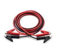 2 cables de prueba de pinzas de cocodrilo de 14 AWG, cable de alambre resistente de cocodrilo de doble extremo con aisladores, clips de prueba de cable de cobre flexible para pruebas eléctricas de 6.6 pies / 2 m de longitud de cable