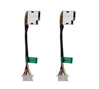 2 cables flexibles de repuesto para conector de muelle de alimentación de CC compatibles con HP Pavilion 799735-F51 799735-S51 799735-T51 799735-Y51 DC Power Jack Cable de puerto de carga