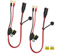 2 cables GC008 X-Connect para cargador de batería NOCO | Terminal de ojal XL M10 (1 cm), conector de batería NOCO, cable de carga de goteo para baterías inteligentes