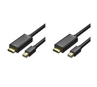 2 cables Mini DisplayPort a 4K Mini DP de 1,8 metros para Surface Pro, Surface Pro/Dock y monitor.