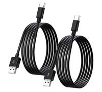 2 cables USB a USB C de 3 m, cable de alimentación tipo C para cámaras de seguridad del hogar, cable de carga de energía y transferencia de datos para teléfonos, tabletas Carplay, Switch Pro