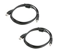 2 cables USB B MIDI de 2 m para instrumentos, cable adaptador 2.0 USB A a B MIDI, compatible con teclados MIDI, controladores, interfaces de audio, micrófonos USB, pianos digitales y más, Plug and