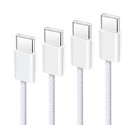 2 Cables USB C, [1,5 m + 1,5 m] 60 W Cable USB C a USB C, Carga rápida Cable Tipo C to Type C Nailon Trenzado compatible con iPhone 17 16 15 Samsung Galaxy S25 S24 iPad MacBook