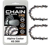 2 cadenas de motosierra 30 cm 1,3 mm 3/8" 45 TG para Alpina Castor KS 300