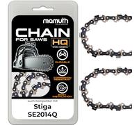 2 cadenas de motosierra 35 cm 1,3 mm 3/8" 52 TG para Stiga SE2014Q