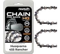 2 cadenas de motosierra para Husqvarna 455 Rancher (40 cm, 1,5 mm, 66 TG)