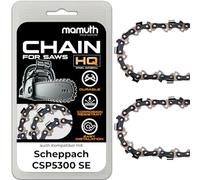 2 cadenas de motosierra para Scheppach CSP5300 SE (40 cm, 1,5 mm, 66 TG)