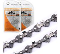 2 cadenas de sierra, cadena de repuesto, semicincel, 12,5 cm, 28 TG, 1,1 mm, compatible con motosierra de batería Parkside PGHSA 12 A1 B2 C2 C3 sustituye a WA0142