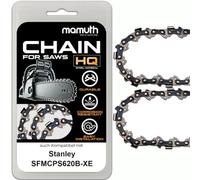 2 cadenas de sierra de 20 cm 1,1 mm 3/8" 34TG para Stanley SFMCPS620B-XE