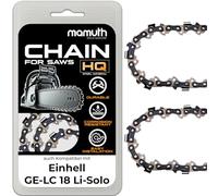 2 cadenas para motosierra Einhell GE-LC 18 Li-Solo (40 cm, 1,1 mm, 3,8 pulgadas, 57 TG)