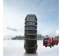 2 Cadenas para Nieve de 9 mm para Camiones y SUV - Cadenas Antideslizantes reforzadas -Fácil de Poner y Quitar para Hielo, Nieve y Arena 205/75R17.5 2 Piezas 225/75R17.5