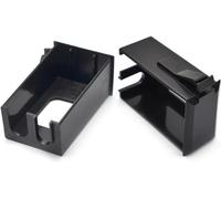 2 cajas de batería para pastilla de guitarra acústica, color negro, 7545R, cubierta de carcasa instalada en guitarra y bajo con caja de batería de 9 V, repuesto de piezas de pastilla de guitarra