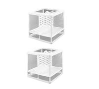 2 cajas de desove de peces, caja de aislamiento para acuarios, separación segura de peces agresivos o lesionados, camarones, acuarios, contenedor de cría