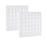 2 Cajas de Diamantes acrílicos, Caja de presentación de Concha magnética acrílica, Soporte de exhibición de acrílico, Carcasa magnética acrílica