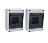 2 cajas de distribución de energía, 5-, caja eléctrica, caja de protección de distribución