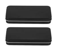 2 Cajas De Hierro Portátiles Con Tapa, Mini Almacenamiento De Cadena