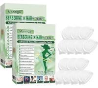 2 cajas Healrize Moringa - Parches adelgazantes 10 en 1, parche avanzado de nano microagujas Healrize Moringa 10 en 1, ingredientes naturales, parches adelgazantes para hombres y mujeres