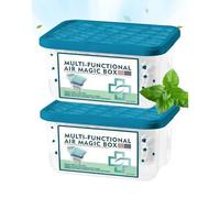 2 cajas mágicas multifuncionales de aire, purificación de aire interior, mágica de eliminación de polvo de 350 ml, cajas de eliminación de polvo para el hogar y la oficina, dormitorio, áreas de