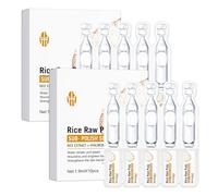 2 Cajas Serum de Arroz en Ampollas, Acido Hialuronico Facial Efecto Lifting Inmediato, 20 Suero Hidratante y Reafirmante, Ampollas Flash para Piel Seca, Cuidado Facial Coreano