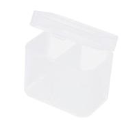 2 cajas transparentes de almacenamiento para almohadillas de algodón para maquillaje, hisopos y toallitas | Compacto y organizador para suministros de cosméticos de joyería, a prueba de peso y humedad