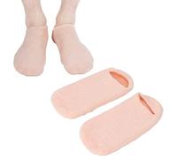 2 Calcetines Hidratantes Durante la Noche para Pies Secos, Calcetines Hidratantes que Reparan la Piel áspera, Diseño de una Pieza, Capa de Gel de Aceite Esencial, Calcetín de Spa