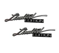2 calcomanías de edición limitada para maletero, emblema 3D, insignia de repuesto para F150 F250 F350 Chevy Silverado 1500 2500 C10 C15 (cromo)