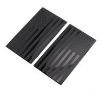 2 calcomanías de metal para coche, emblema de la bandera de Estados Unidos para accesorios exteriores del vehículo, material de aluminio que se adapta a las zonas delanteras, laterales izquierdas