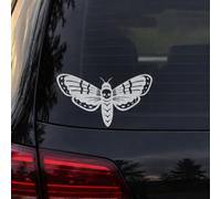 2 calcomanías de vinilo para ventana de coche, diseño de cabeza de muerte