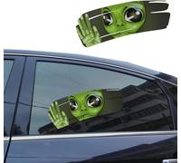 2 calcomanías divertidas de vinilo para parachoques de coche, calcomanías autoadhesivas de doble cara con figuras de terror alienígenas para coches, ventanas, parachoques (Alien)