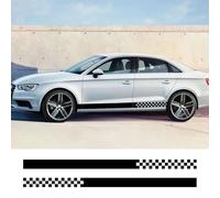 2 calcomanías Laterales Deportivas, para Coche, Pegatinas de Vinilo con diseño de Rayas, Accesorios, para Audi A3 8V 8P 8Y S3 RS3 Sedán Sportback TFSI TDI