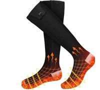 2 calentadores de pies con batería de 5000 mAh, calcetines calefactados con control de aplicación, calcetines térmicos eléctricos para mujeres Mem, calcetines térmicos recargables para invierno