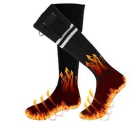 2 calentadores de pies de batería de 5000 mAh, calcetines calefactados con control de aplicación, calcetines térmicos eléctricos para mujeres Mem, calcetines térmicos recargables para invierno