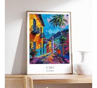 2 Cali Poster Colombia Poster Salsa Poster Latin poster Colombian poster Cali Travel Art Colom MAXI Poster on Canvas - Inspirador Motivacional Arte de la pared Vida diaria Cita alentadoras frases cor