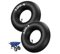 2 cámaras de aire 3.00-4 con válvula de ángulo 260 x 85 para carretilla de mano