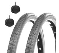 2 cámaras y 2 neumáticos gris para silla de ruedas 24 x 1 3/8 (37-540)