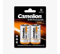 2 Camelion D NI-MH Recargable batteries HR20 Accu 1.2V NI-MH 2500mAh 2BL Nuevo
