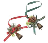 2 campanas de hierro colgantes, campanas navideñas decorativas, perfectas para decorar el jardín con