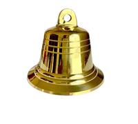 2 campanas de viento cobre amplio uso con sonido claro for decoración jardín, navideñas, manualidades Para Casamento Navidad(5in)