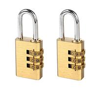2 candados de combinación de 3 dígitos, candados para maletas mochilas armario caseta altura del anillo 20 mm (3 dígitos)