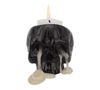 2 candelabros de calavera de Halloween, candelabros de resina para manualidades, nuevo candelabro de calavera negra, velas decorativas tem?ticas, ador