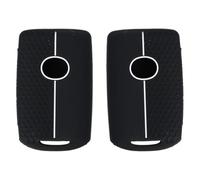 2 Carcasas de Llaves de Coche, Carcasa para Llave de Coche de Silicona, Funda para Mando de Coche, Compatibles con Mazda 4 Botones (Blanco)