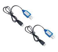 2 cargadores de batería LiPo de 7.4 V 2S USB RC conector de batería con enchufe XH-3P para pistola de bolas de salpicaduras RC coche FPV Drone Quadcopter